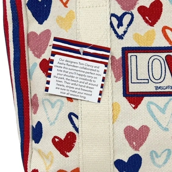 NWT BRIGHTON Mini Canvas Tote Crossbody Bag - Picture 9 of 9